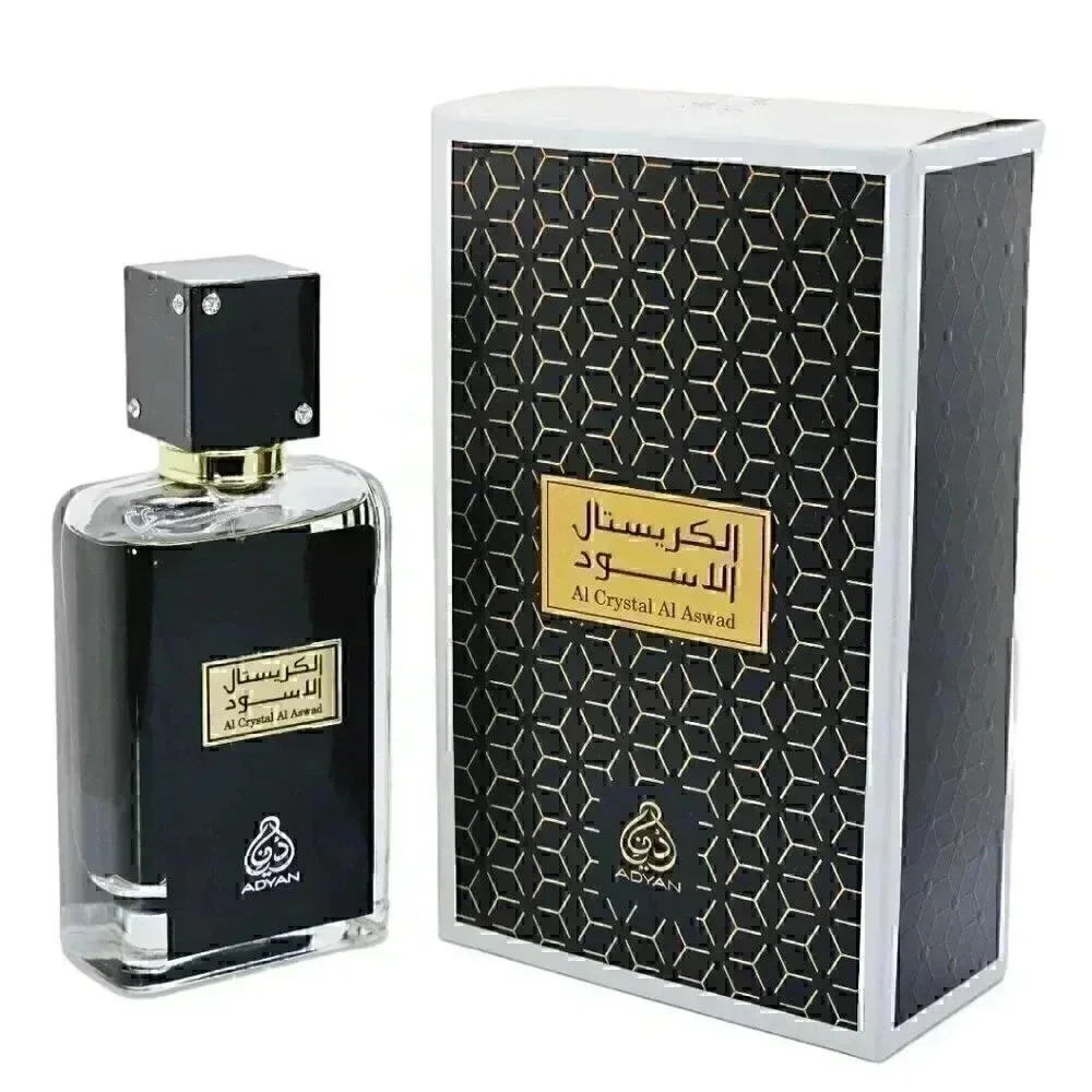 Al Crystal Aswad Eau De Parfum By Adyan 100ml 3.4oz For Men Luxurious Fragrance